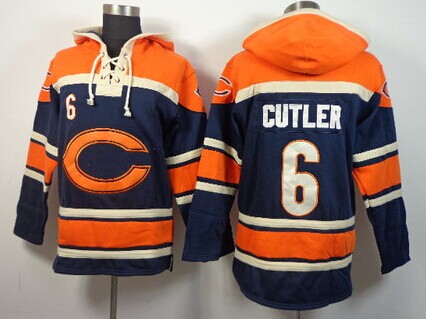 Chicago Bears #6 Jay Cutler 2014 Blue Hoodie