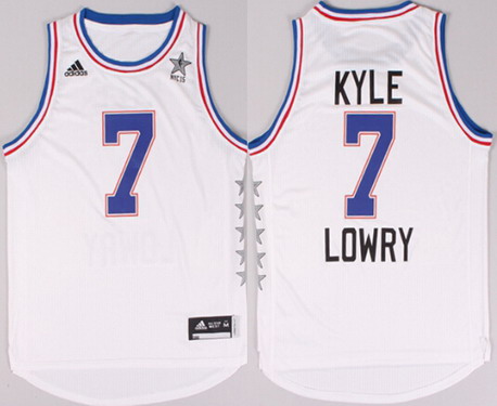 2015 NBA Eastern All-Stars #7 Kyle Lowry Revolution 30 Swingman White Jersey