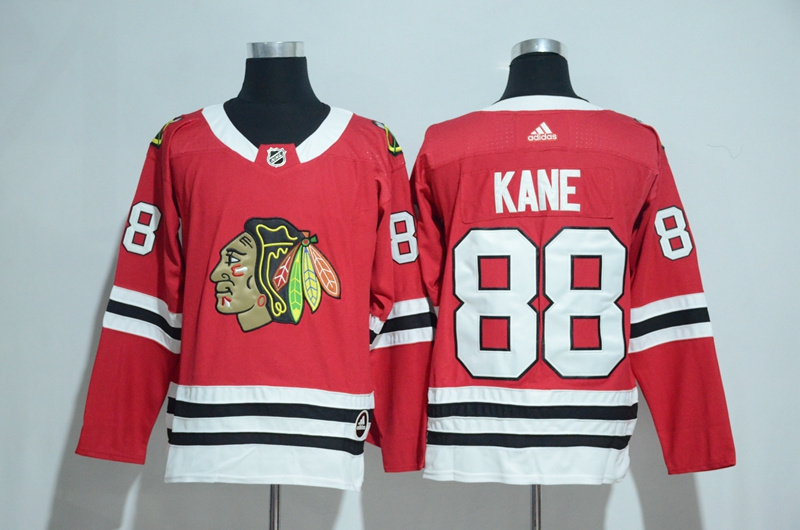 Adidas Chicago Blackhawks #88 Patrick Kane Red Home Authentic Stitched NHL Jersey