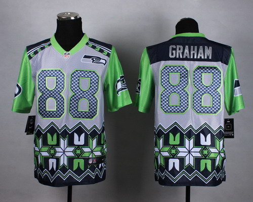Nike Seattle Seahawks #88 Jimmy Graham 2015 Noble Fashion Elite Jersey