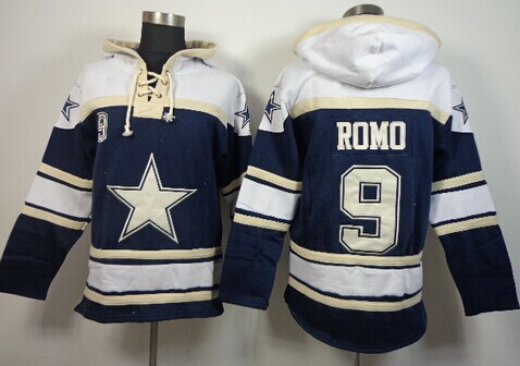 Dallas Cowboys #9 Tony Romo 2014 Blue Hoodie
