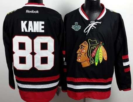 Men's Chicago Blackhawks #88 Patrick Kane 2015 Stanley Cup 2014 Stadium Series Black Jersey