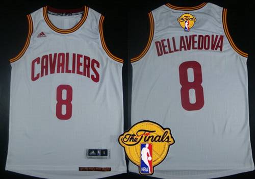 Men's Cleveland Cavaliers #8 Matthew Dellavedova 2015 The Finals New White Jersey