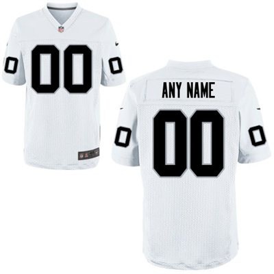 Men's Oakland Raiders Nike White Discount Customized Elite Jersey