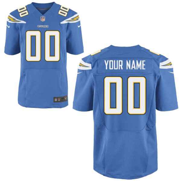 Men's San Diego Chargers Nike Light Blue Customized 2014 Elite Jersey