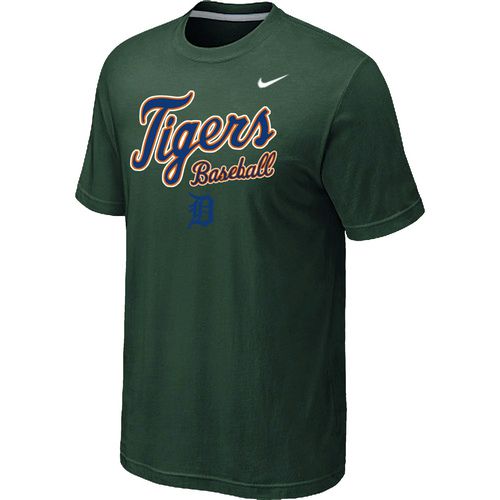 Nike MLB Detroit Tigers 2014 Home Practice T-Shirt - Dark Green