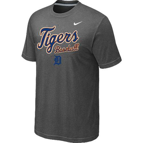 Nike MLB Detroit Tigers 2014 Home Practice T-Shirt - Dark Grey