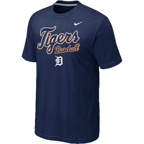 Nike MLB Detroit Tigers 2014 Home Practice T-Shirt - Dark blue