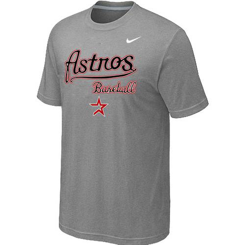 Nike MLB Houston Astros 2014 Home Practice T-Shirt - Light Grey