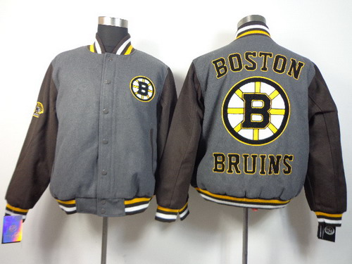 Boston Bruins Blank Gray Jacket
