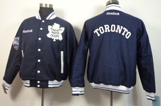 Toronto Maple Leafs Blank Navy Blue Jacket