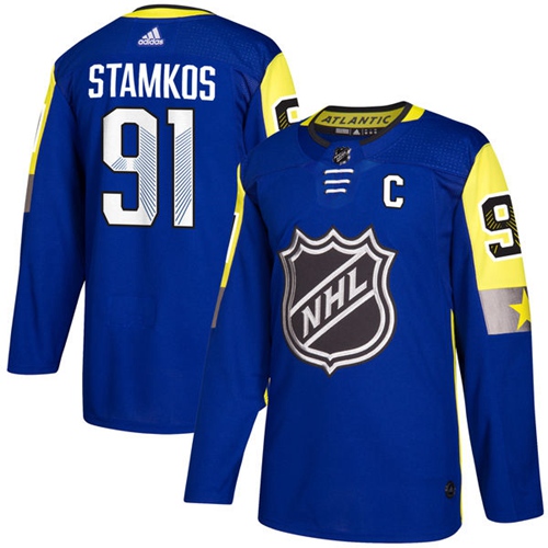 Men's Tampa Bay Lightning #91 Steven Stamkos Blue 2018 NHL All-Star Stitched Ice Hockey Jersey