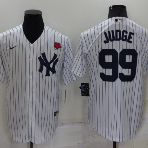 Youth New York Yankees #99 Aaron Judge Navy Blue White Number