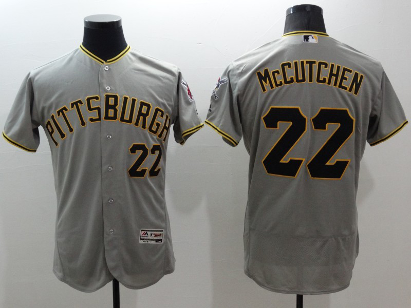 Andrew McCutchen #22 Pittsburgh Pirates Gray Road Flex Base Jersey - Cheap  MLB Baseball Jerseys