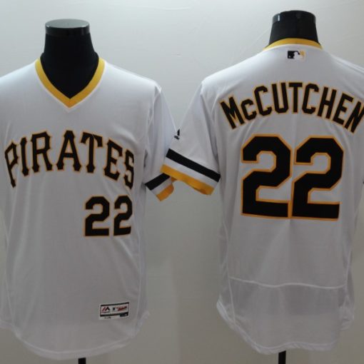 MLB Men's Pittsburgh Pirates Andrew Mccutchen White Home Short