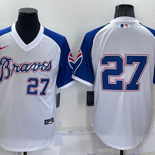 Cooperstown Collection Atlanta Braves DANSBY SWANSON Throwback Baseball  Jersey WHITE