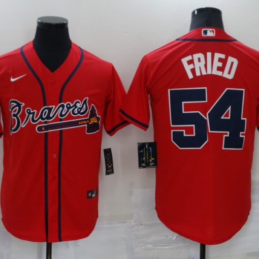 Max Fried Men's Atlanta Braves Alternate Jersey - Cream Authentic