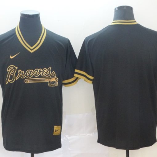 Nike / MLB Team Apparel Youth Atlanta Braves Matt Olson #28 Navy T-Shirt