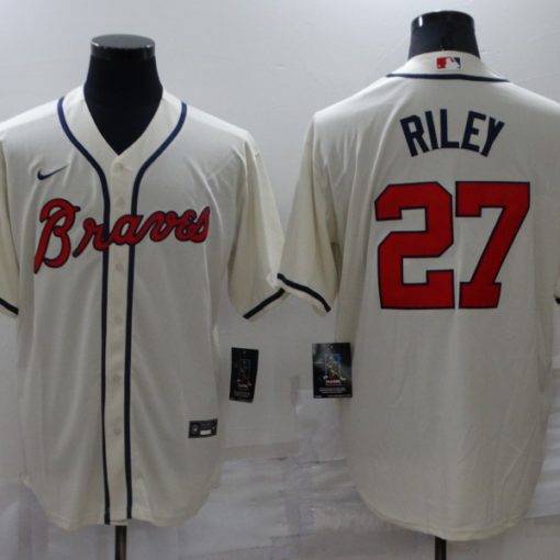 Austin Riley Atlanta Braves #27 Jersey - White