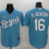 Kansas City Royals Bo Jackson #16 2020 Mlb Sky Blue Jersey - Dingeas