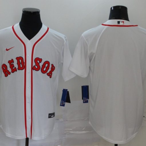red sox button up jersey