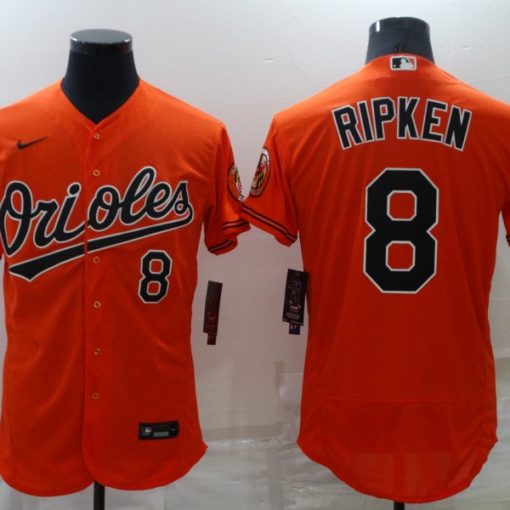 Men's Nike Cal Ripken Jr. Orange Baltimore Orioles Alternate