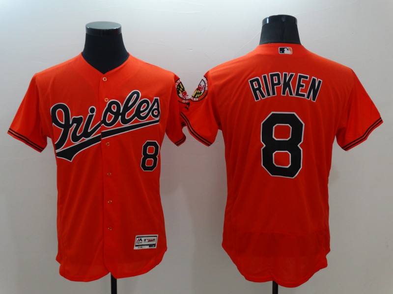 Cal Ripken Jr. #8 Baltimore Orioles Orange Flex Base Jersey - Cheap MLB  Baseball Jerseys