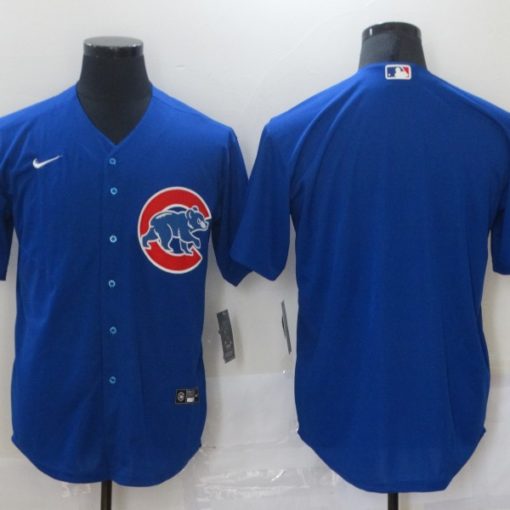 Men's Majestic Chicago Cubs #23 Ryne Sandberg Authentic Royal Blue Team  Logo Fashion Cool Base MLB