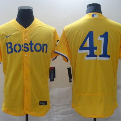 red sox yellow jersey for sale