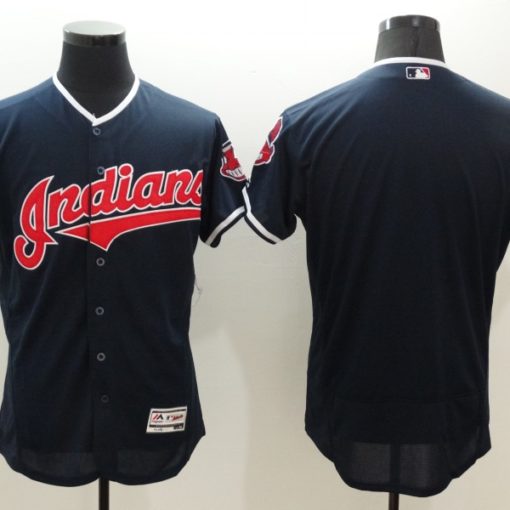 Cleveland Indians Majestic Navy Cool Base Jersey