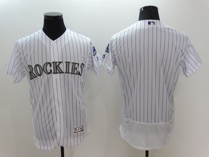 Colorado Rockies White Flex Base Jersey - Cheap MLB Baseball Jerseys