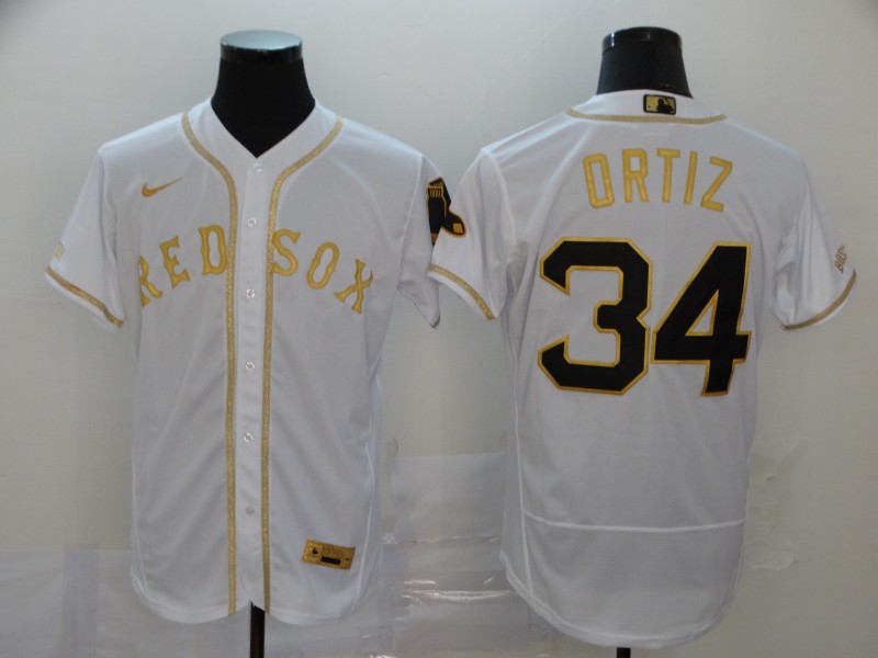 David Ortiz #34 Boston Red Sox Black Gold Player Flex Base Jersey - Cheap  MLB Baseball Jerseys