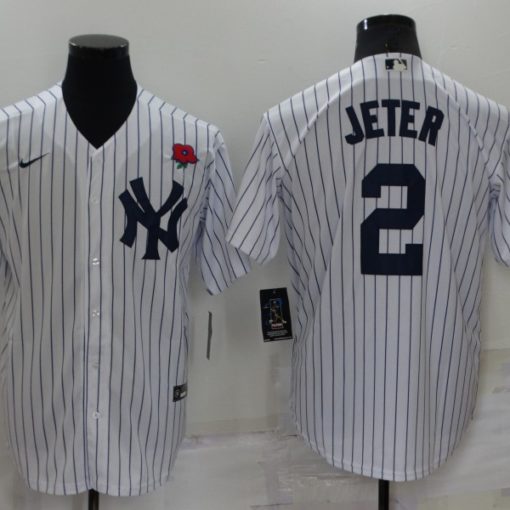 Derek Jeter #2 new York Yankees away jersey (grey)