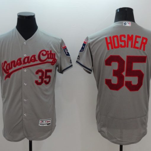 Men's Kansas City Royals Jersey #35 Eric Hosmer Jersey Cool base team  Baseball jersey with button Stitched