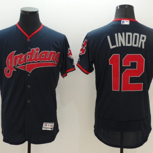 Wholesale Cleveland Indians 12 Francisco Lindor 24 Miller 28 Corey Kluber  Sublimated Breathable Baseball Jersey From m.