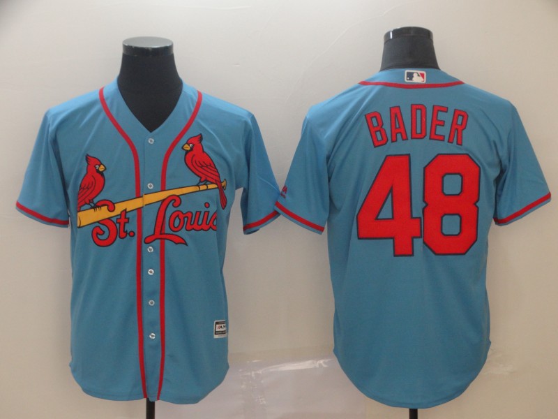 Harrison Bader #48 St. Louis Cardinals Light Blue Alternate Jersey - Cheap  MLB Baseball Jerseys