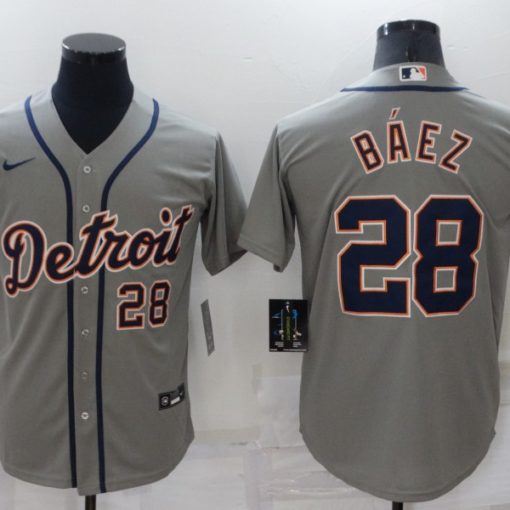 White Nike MLB Detroit Tigers Home Jersey