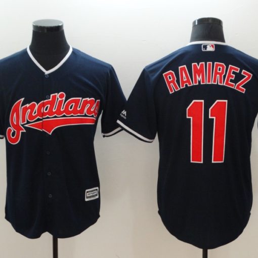 Jose Ramirez Game Used 2019 Opening Day New Home Alternate (Red) Jersey