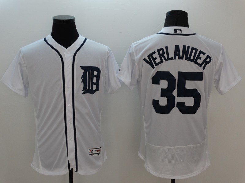 Justin Verlander #35 Detroit Tigers White Home Flex Base Jersey - Cheap MLB  Baseball Jerseys