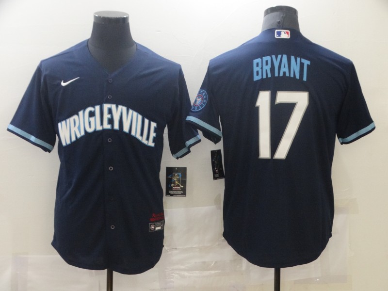 Kris Bryant #17 Chicago Cubs Navy 2021 City Connect Jersey - Cheap MLB  Baseball Jerseys