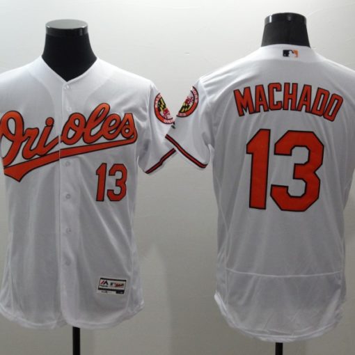 Men's Majestic Manny Machado White Baltimore Orioles Home Flex Base  Authentic Collection Player Jersey