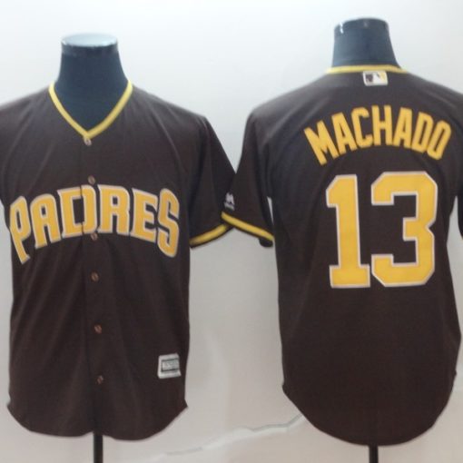 Manny Machado #13 San Diego Padres City Connect Black Cool Base