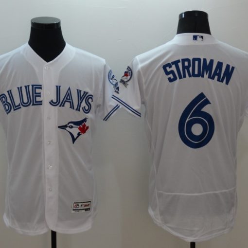 Toronto Blue Jays Marcus Stroman Majestic Official Cool Base Player Jersey  - White