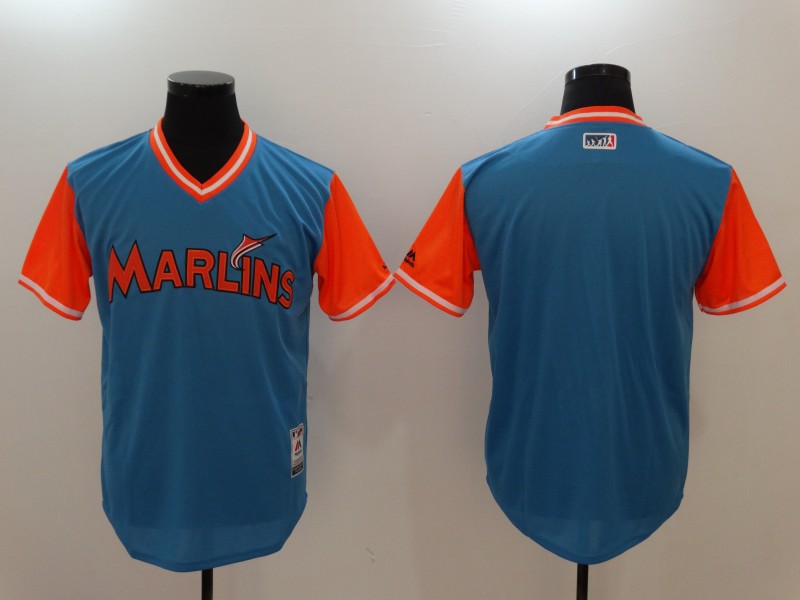 Miami Marlins Blue 2018 Players WeenKend Jersey - Cheap MLB Baseball Jerseys