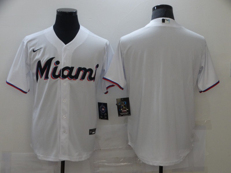 Miami Marlins White Home Team Jersey - Cheap MLB Baseball Jerseys