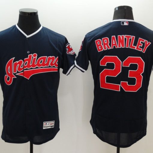 Women's Cleveland Indians Michael Brantley Majestic White Home Cool Base  Player Jersey