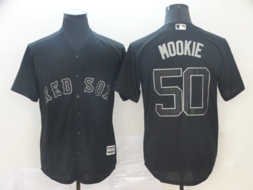 Mookie Betts #50 Boston Red Sox Black 2019 Player's Weekend Team Jersey -  Cheap MLB Baseball Jerseys