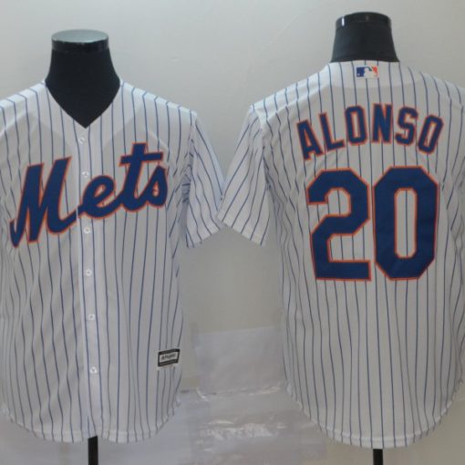 New York Mets Pete Alonso Youth White Home Baseball Jersey