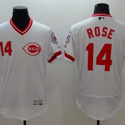 Pete Rose Signed Cincinnati Pro Style Grey Baseball Jersey