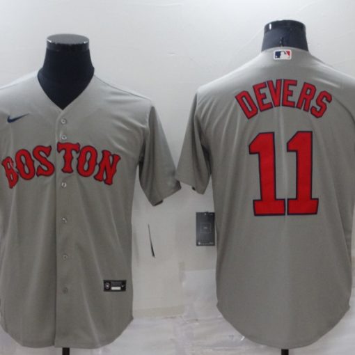 Boston Red Sox Rafael Devers Nike Gray Player Jersey